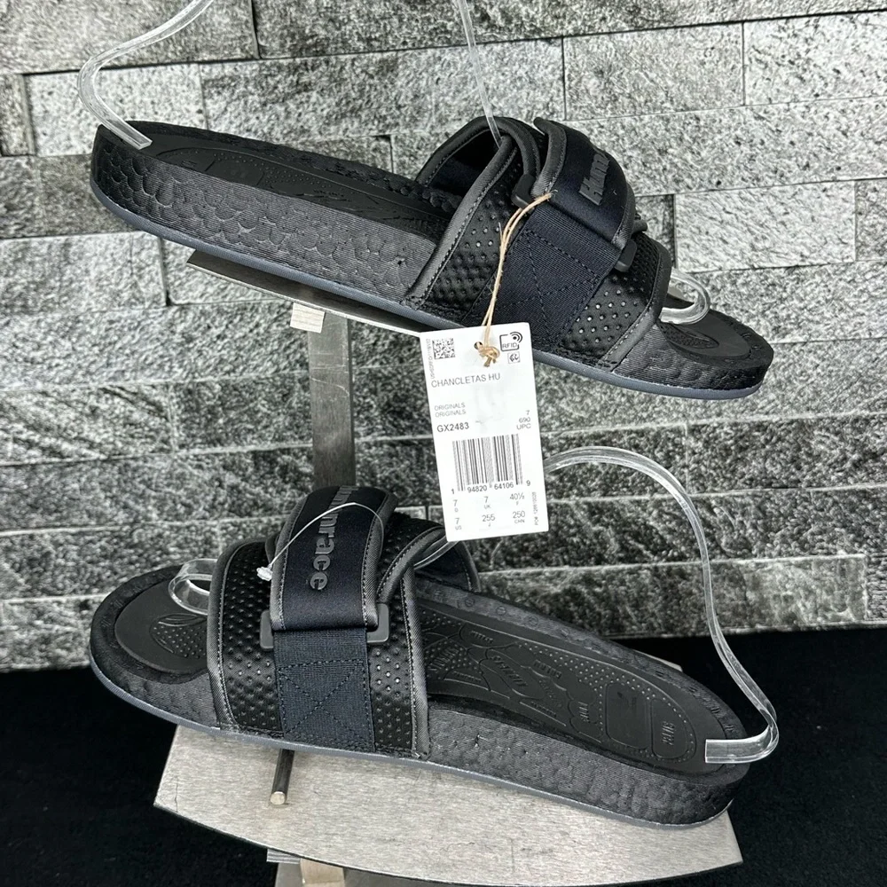 Adidas - Pharrell x Chancletas Human Race Black Future - M7W8.5